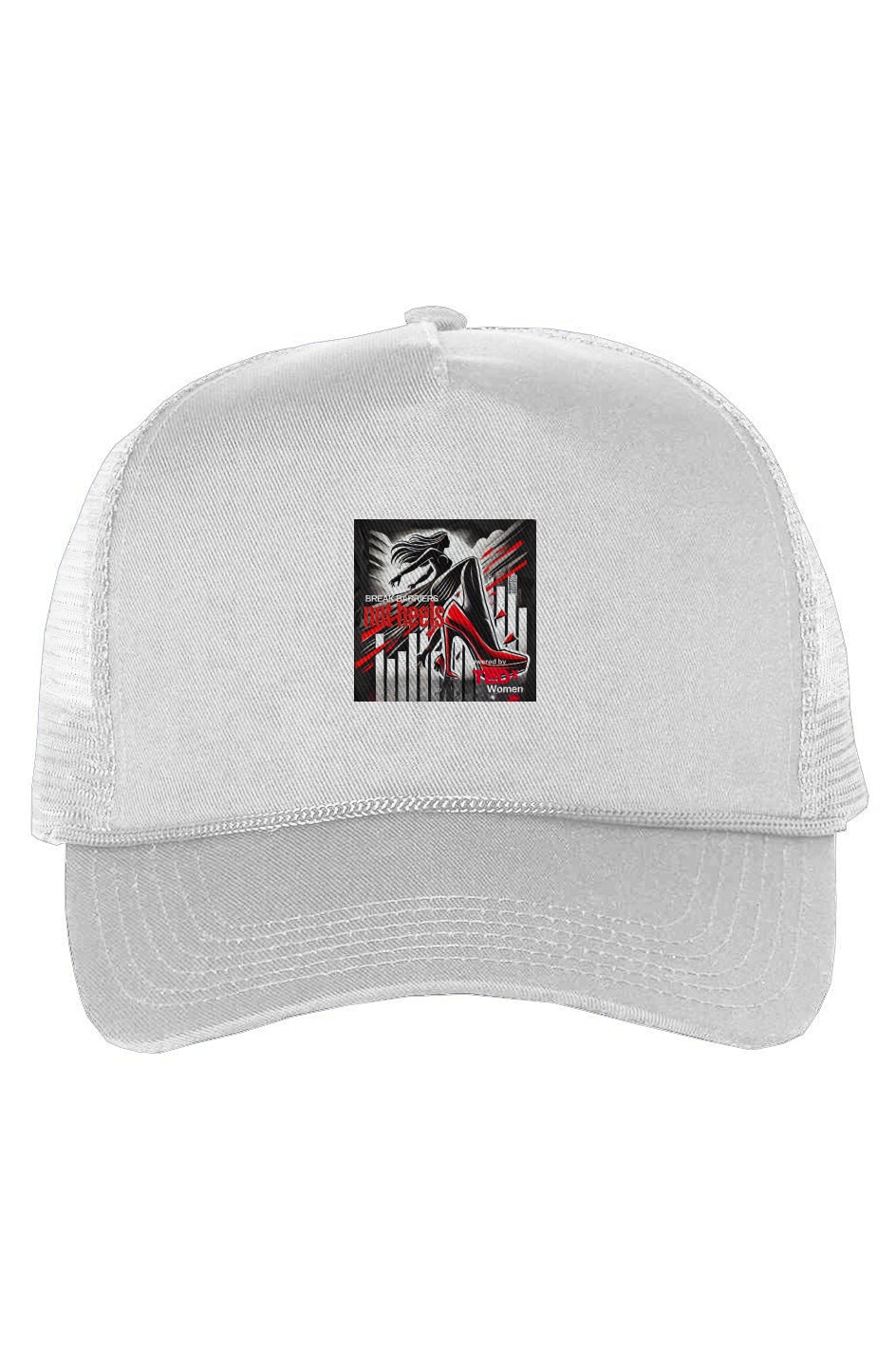 Heels Not Barriers: Five-Panel Trucker Cap