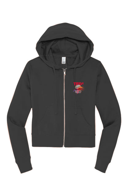 TED Women: District Womens Zip Hoodie