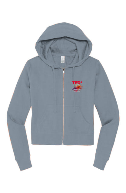 TED Women: District Womens Zip Hoodie