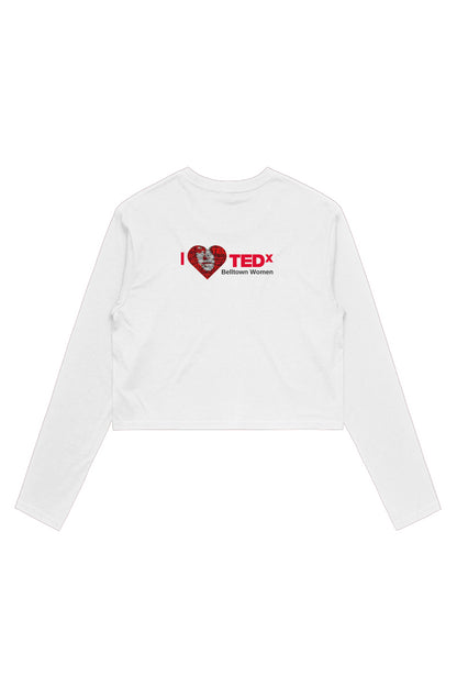 I Heart TEDx: Wo's Crop L/S Tee